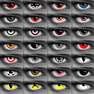 คอนแทคเลนส์สีใน50รุ่น-Crazy Helloween - Mardi Gras Motif