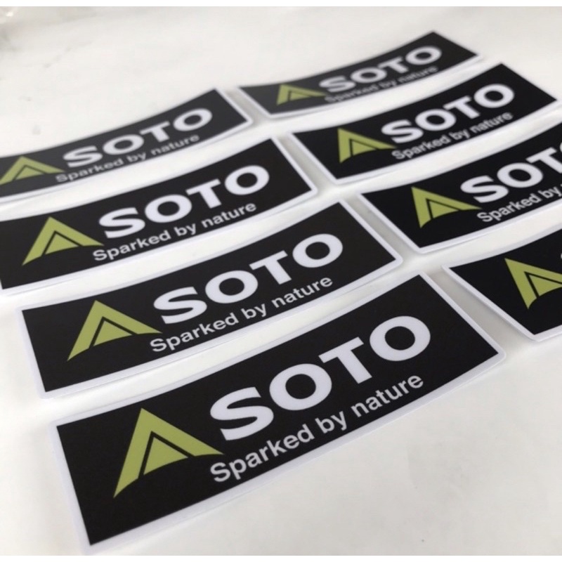 Sticker SOTO ยี่ห้อ 3M สติ๊กเกอร์แคมป์ปิ้ง กันแดด กันน้ำ สีคมชัด