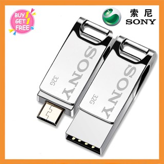 ซื้อ 1 ซื้อ 1 SONY USB แฟลชไดรฟ์ 32GB [2 in 1] เหมาะสำหรับ iOS / Android / แล็ปท็อป / Mac / PC เตรียมส่งของ!