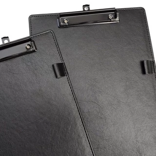 คลิปบอร์ดหนังA4/A5มีรูแขวน แผ่นรองเขียนหนังA4 Clipboard แผ่นรองกระดาษแบบหนัง อุปกรณ์สำนักงาน จัดโต๊ะทำงาน