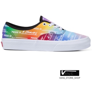 VANS AUTHENTIC PRIDE RAINBOW TRUE WHITE SNEAKERS สินค้ามีประกันแท้