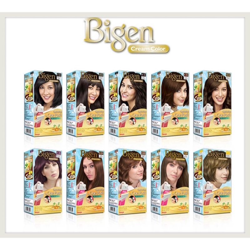 Bigen One Push Color Cream บีเง็น วัน พุช คัลเลอร์