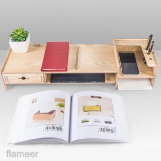 High-end Computer Monitor Riser Laptop TV Stand Desk Storage Shelf Organizer