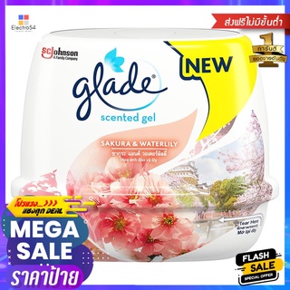 เจลปรับอากาศ GLADE 180g SAKURA &amp; WATERLILYAIR FRESHENER GEL GLADE 180g SAKURA &amp; WATERLILY