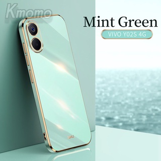 เคสโทรศัพท์ซิลิโคน แบบนิ่ม 6D ขอบตรง สําหรับ VIVO Y02 Y02t Y02s Y16 Y35 Y22 Y22s Y76 5G Y74s Y76s Y15a Y15s Y33s Y21 Y21s Y21T Y33T