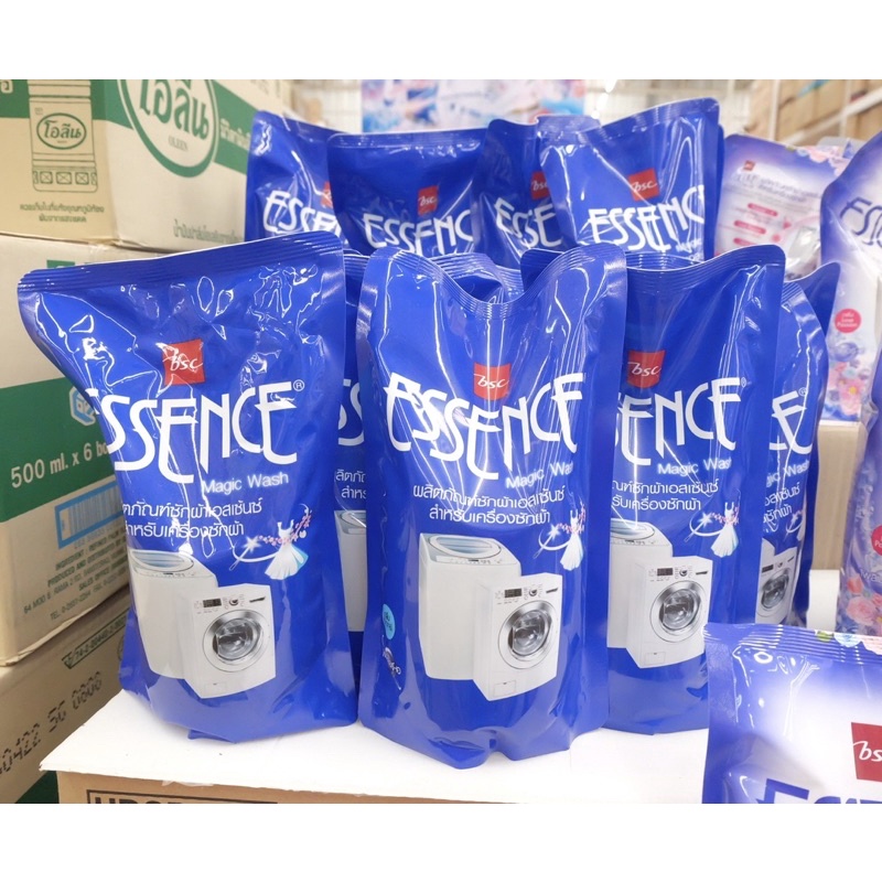เอสเซ้นซ์ น้ำยาซักผ้า ซักเครื่อง 700 มล. ESSENCE เอสเซ้นส์ BSC ซักผ้า(สีน้ำเงิน)