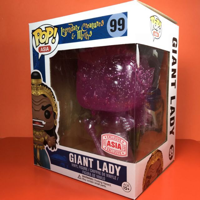 Funko POP Giant Lady Pink Glitter Asia Exclusive 99