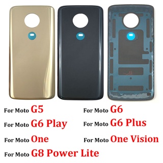 เคสแบตเตอรี่ด้านหลัง แบบเปลี่ยน สําหรับ Motorola MOTO X4 G5 G6 Play Plus G8 Power Lite One Vision