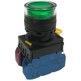 [ 1 ชิ้น ] HQ22-2711 Momentary Push Button Switch 22มม กดติด ปล่อยดับ สวิทช์ กดติดปล่อยดับ กดเด้ง เด้งกลับ 22 มม กดปล...