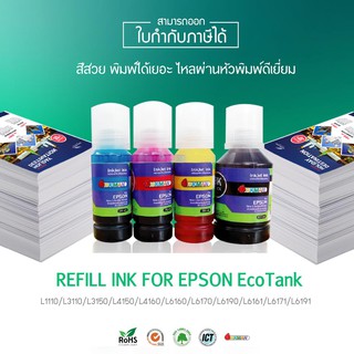 น้ำหมึกแท้อิงค์แมนเติมปริ้นเตอร์ Epson ขนาด 70ml-127ml เติมง่ายสำหรับ L Series INKMAN inkjet refill ink