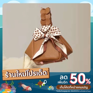 พร้อมส่ง กระเป๋าสะพายข้าง ทรงจีบ ทรงเหลี่ยม รหัสB008