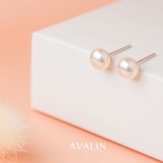 ต่างหูไข่มุกแท้ Snow Drop Earrings | Stud Earrings S925 (ปลอดภัยเหมาะกับคนแพ้ง่าย)