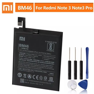 แบตเตอรี่สำหรับXiaomi Redmi BM46 หมายเหตุ3 Pro Hongmi Note3หมายเหตุ3ของแท้แบตเตอรี่4050MAh