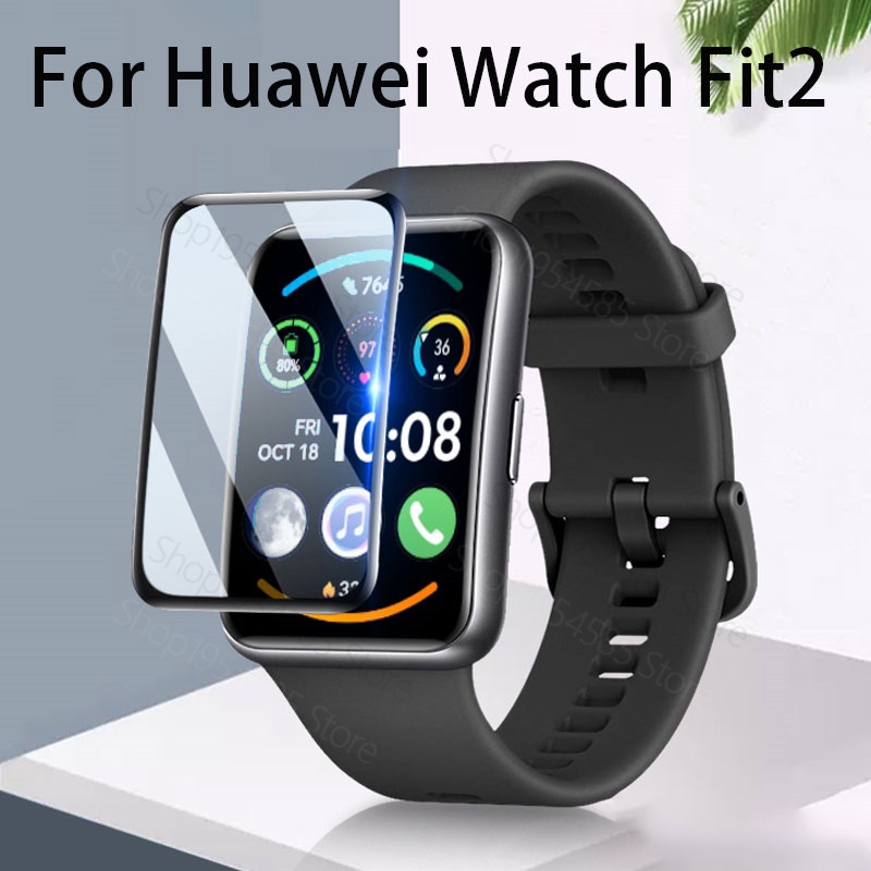 3d โค้ง นิ่ม ฟิล์มป้องกัน สําหรับ Huawei Watch Fit 2 เต็มหน้าจอ ฟิล์มกันรอย Hauwei Fit2 อุปกรณ์เสริม