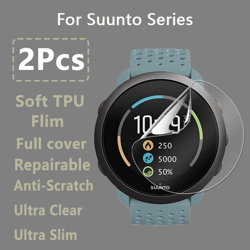 Ultra Clear Screen Protector สําหรับ Suunto 5 Peak D4F DX Soft Hydrogel ป ้ องกันฟิล ์ มสําหรับ Suunto D4I D6I NOVO นาฬิกา - ไม ่ ใช ่ แก ้ ว