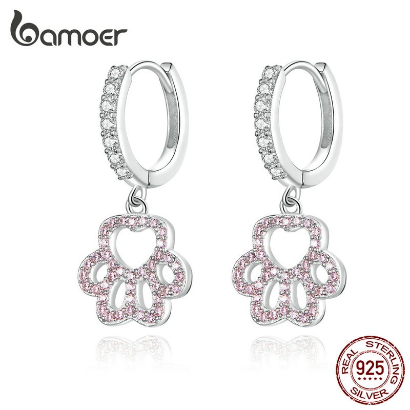 BAMOER Pets' Footprint Earring 925 Silver SCE771