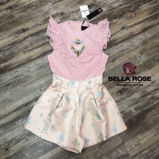 จั้มสูทขาสั้น Bella Rose