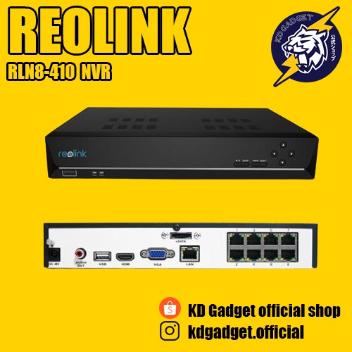 Reolink RLN8-410 PoE NVR 8 Channel 5MP/4MP