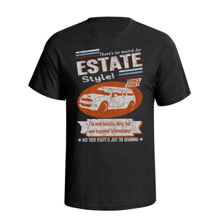 เสื้อยืดคอกลมเสื้อยืด พิมพ์ลาย Mini Cooper Clubman estate สไตล์เรโทร สําหรับผู้ชาย W5WIS-5XL