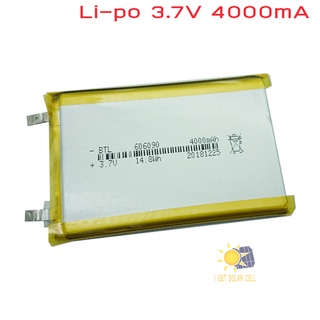 แบตเตอรี่ลิเธียมโพลิเมอร์ Li-Po ขนาด แรงดัน 3.7V ความจุ 4000mAh แบตเตอรี่ลิเธียมโพลิเมอร์ 606090