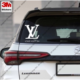 LV LOGO สติ๊กเกอร์ 3M ลอกออกไม่มีคราบกาว  Removable 3M sticker, สติ๊กเกอร์ติด รถยนต์ มอเตอร์ไซ