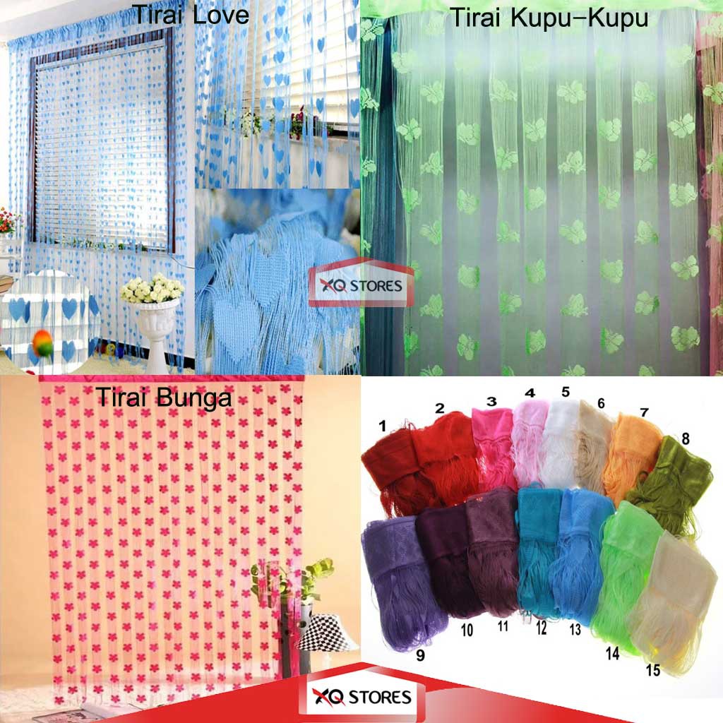 LOVE CURTAIN / FLOWER CURTAIN / BUTTERFLY CURTAIN / THREAD CURTAIN / LOVE DOOR CURTAIN