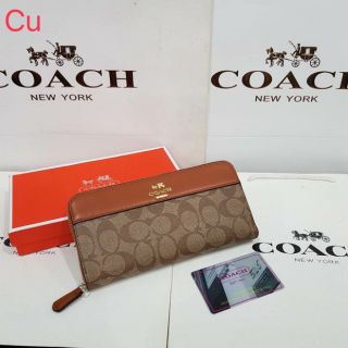 กระเป๋าสตางค์  coach ขนาด 7.5 นิ้ว พร้อมกล่อง