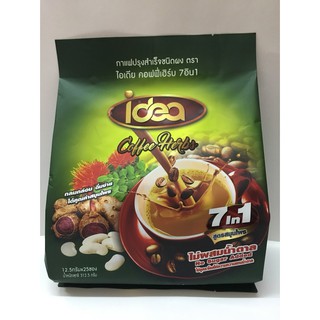 กาแฟ Idea 7 in 1 สมุนไพรไม่มีน้ำตาล OTOP พัทลุง(ถุงละ25ซอง)