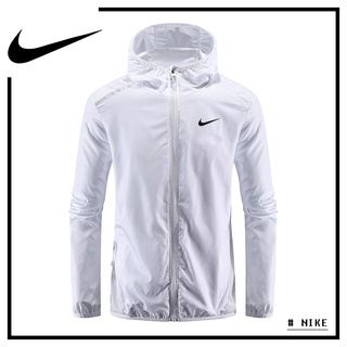 Nike เสื้อแจ็ค เก็ตกันลมกันน้ำกลางแจ้งฤดูร้อนระบายอากาศแห้งเร็วเสื้อกันหนาวเสื้อกันหนาวเสื้อกันหนาวเสื้อกันลมกันแดดเสื้อแจ็คเก็ตกันแดดเสื้อแจ็คเก็ต