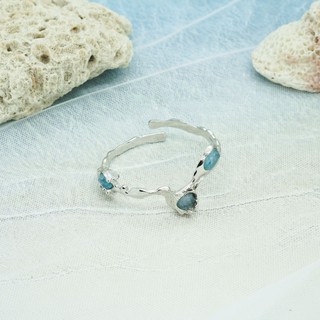 เครื่องประดับ Rock Me Jewelry รุ่น Wave Bangle กำไล ทองเหลือง ประดับพลอย