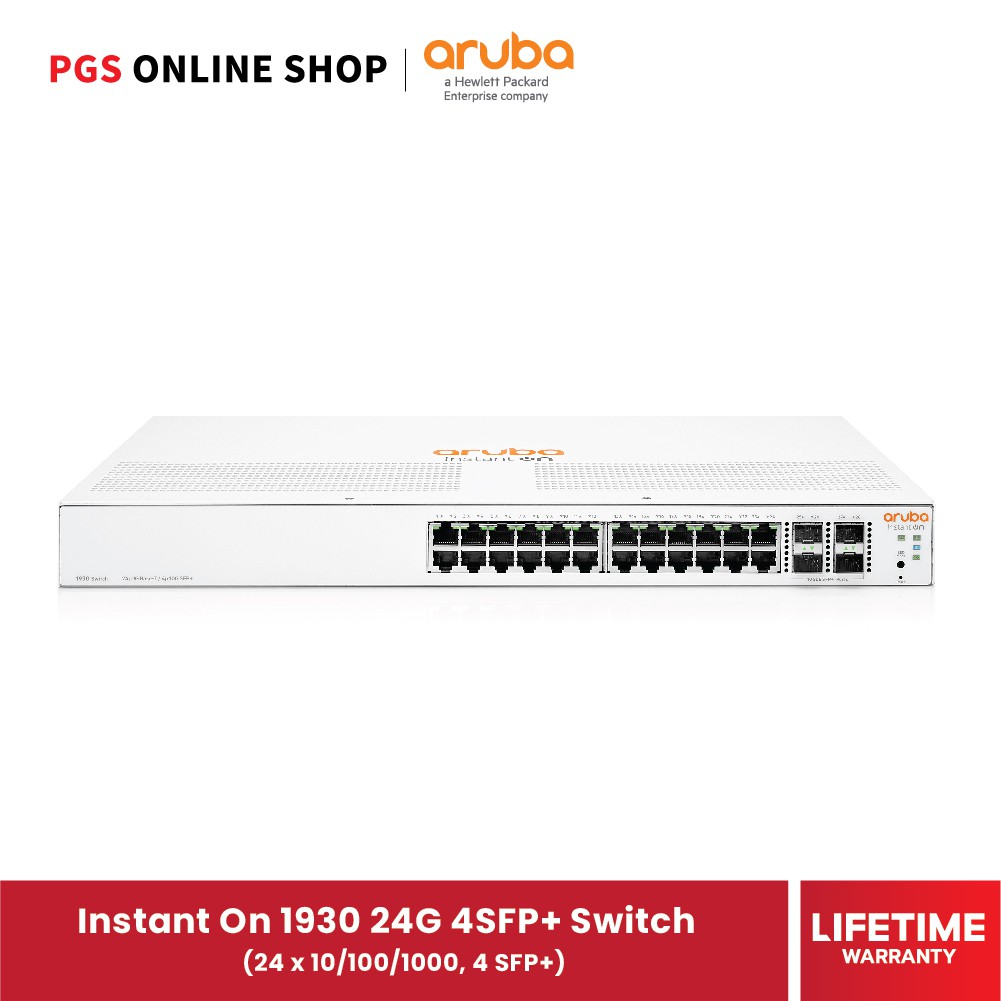 สวิตช์ Aruba Instant On Switch 1930 (JL682A) 24G 4SFP+ (24x10/100/1000, 4 SFP+)