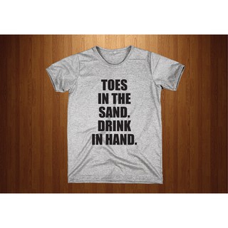 เสื้อยืดสกรีนลาย Toes in the sand