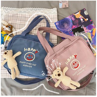 SALE❤️‍🔥โปร7.7❤️‍🔥กระเป๋าสะพาย Happy cross bag