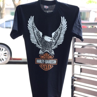 HH เสื้อยืดharley davidsonผ้านุ่มคอฟิตไม่มีข้างcotton100%ไซส์SMLมีมากกว่า40แบบ เสื้อยืดผ้าฝ้าย