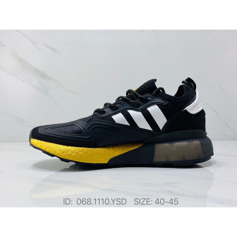 Adidas ZX 2k boost fx7475 black/yellow running shoes men premium-40-45 euro