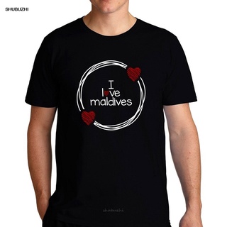 [S-5XL]เสื้อยืดแขนสั้น พิมพ์ลาย I Love Maldives แฟชั่นสําหรับผู้ชาย 033453 เสื้อเชิ้ต ของขวัญวันพ่อ