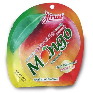 เจฟรุ้ต (Jfruit) มะม่วงอบแห้งสูตรวิตามินซีสูง 30 กรัม Dehydrated Mango High VitaminC 30 g.