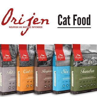 อาหารแมว Orijen  - โอริเจน อาหารสำหรับลูกแมวและแมวโต Cat &amp; Kitten | Six Fish | Fit &amp; Trim 340g