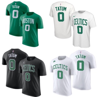 เสื้อยืดผ้าฝ้ายพิมพ์ลายแฟชั่นเสื้อยืด พิมพ์ลาย NBA BOSTON CELTICS 0 JAYSON TATUM