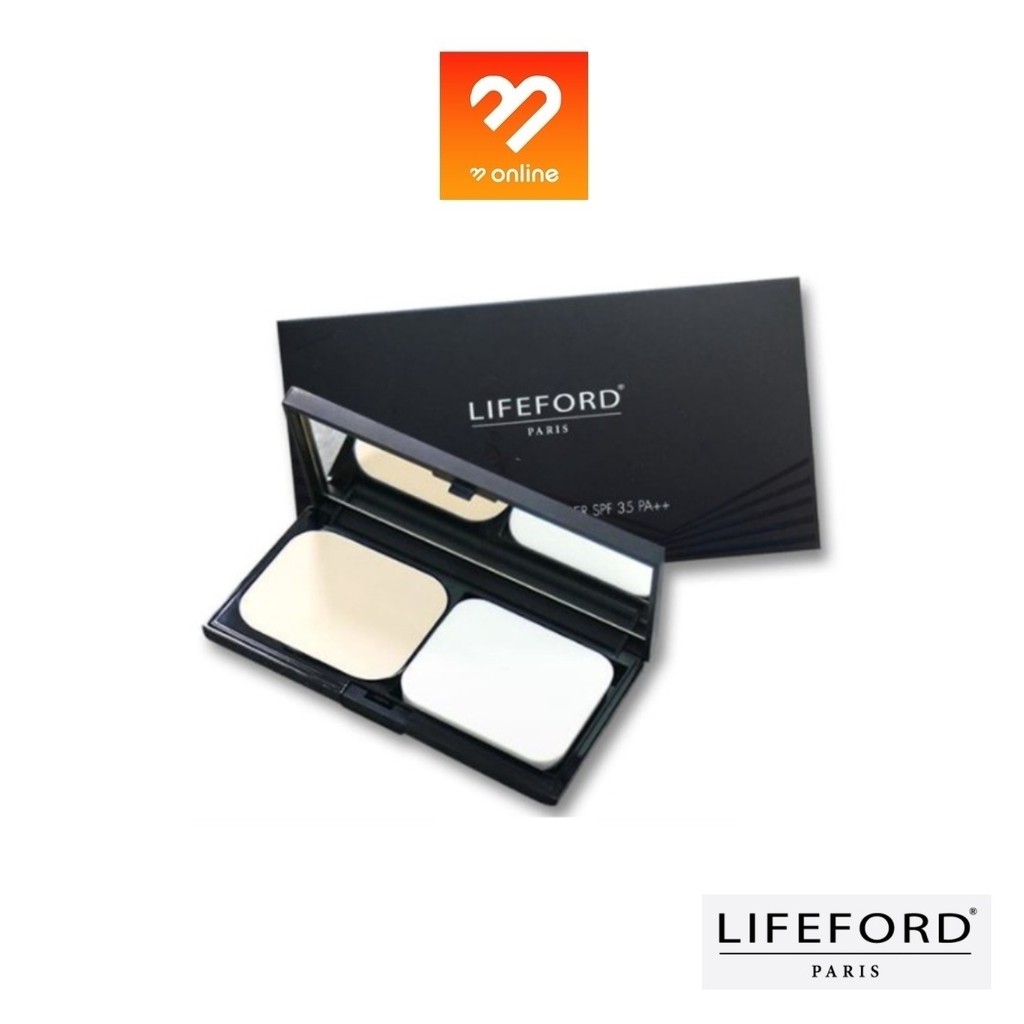 Boombeautyonline |  แป้งผสมรองพื้น ไลฟ์ฟอร์ด ไพร์ม คัฟเวอร์ พาวเดอร์ LIFEFORD Prime Cover Powder SPF