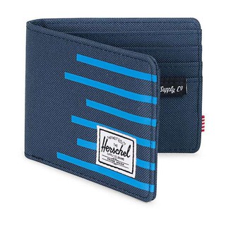 กระเป๋าสตางค์ Herschel Supply Roy Wallet - Navy Cobalt Stripes ของแท้ ส่ง