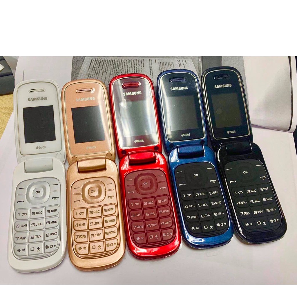 โทรศัพท์มือถือซัมซุง SAMSUNG  GT-E1272 ใหม่ (สีแดง) มือถือฝาพับ ใช้ได้ 2 ซิม ทุกเครื่อข่าย AIS TRUE DTAC MY 3G/4G ปุ่มกด