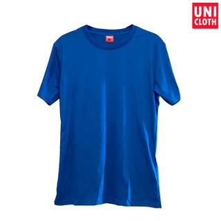 [มาใหม่!!] [เกรดคุณภาพสูง] UNICLOTH เสื้อยืด คอกลม แขนสั้น สีพื้น LIGHTBLUE (สีน้ำเงินอ่อน) เนื้อผ้า TC ดีกว่าผ้าคอตตอน