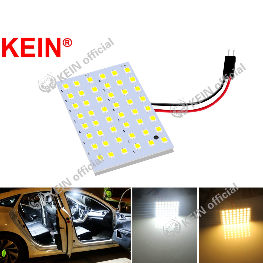 Kein 48SMD ไฟเพดานรถยนต์ภายในโดม LampT10 Led C5W Festoon 31 มม.สีขาวแผ่น C10W C3W BA9S Led T4W W5W ต