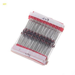 WER 270 Pcs 2.4V-33V 27 Values 1/2W 0.5W Zener Diode Assorted Kit