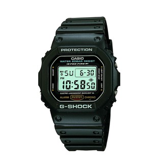 Casio G-shock นาฬิกาข้อมือชาย สีดำ สายเรซิ่น รุ่น DW-5600E-1VS