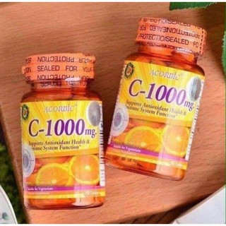 วิตามินซี ACORBIC C-1000mg.ปริมาณ 30 เม็ด