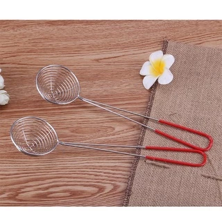 ช้อนตักไข่มุก ตะแกรงตักไข่มุก สแตนเลส สำหรับทำชานมไข่มุก Pearl Boba Spoon