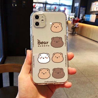 เคสiPhone13promax ฝาครอบป้องกันการตก เคสโทรศัพท์มือถือ กันรอยเลนส์กล้อง ลายการ์ตูนหมีน่ารัก สไตล์เกาหลี สําหรับ เคสไอโฟน11 โทรศัพท์ ip i 6s 7 8 plus 11 เคสไอโฟน 13 เคสไอโฟน 14 เคสไอโฟน 12 pro max mini เคสไอโฟน7พลัส xs XR iPhone case เคสโทรศัพท์