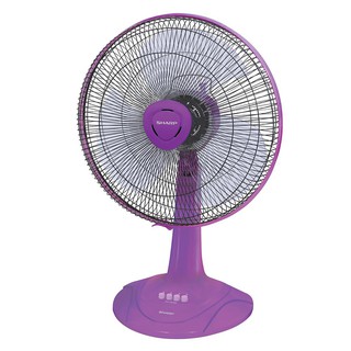 พัดลมตั้งโต๊ะ พัดลมตั้งโต๊ะ 16นิ้ว SHARP PJ-TA163VL สีม่วง พัดลม เครื่องใช้ไฟฟ้า DESK FAN SHARP PJ-TA163VL 16" VIOLET